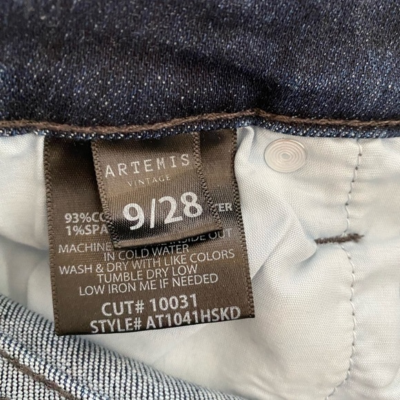 Artemis Vintage Chloe Crystal Embellished High Rise Skinny Jeans Women’s 28 NWOT - Picture 7 of 16